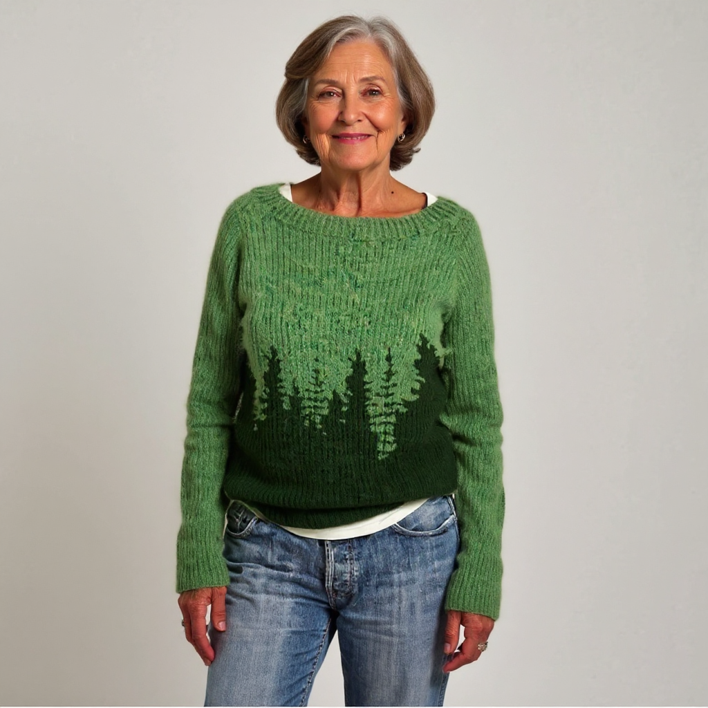 Pippa™ | Forest Pine Pullover Sweater