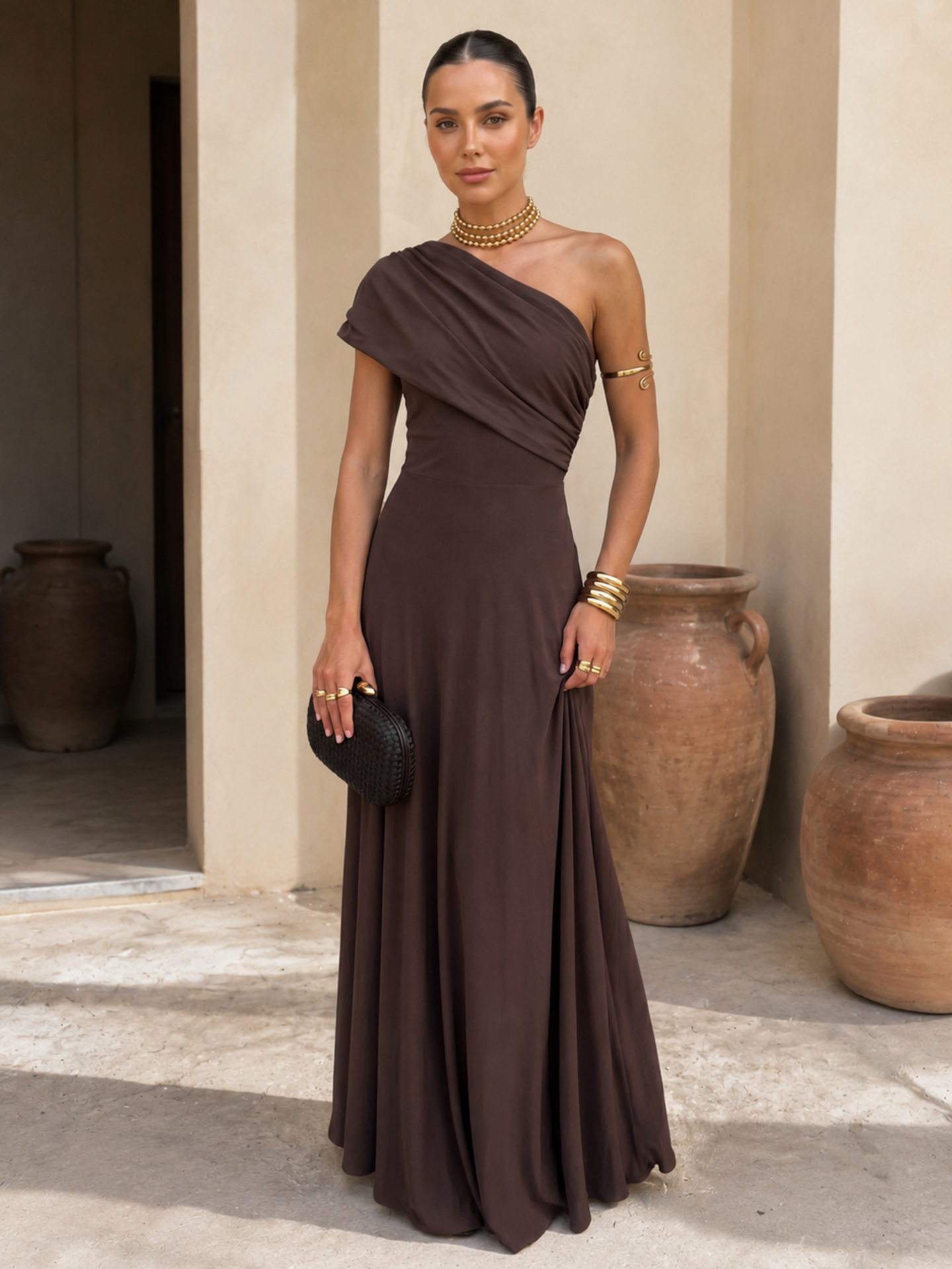 Solara™ | One-Shoulder Maxi Dress