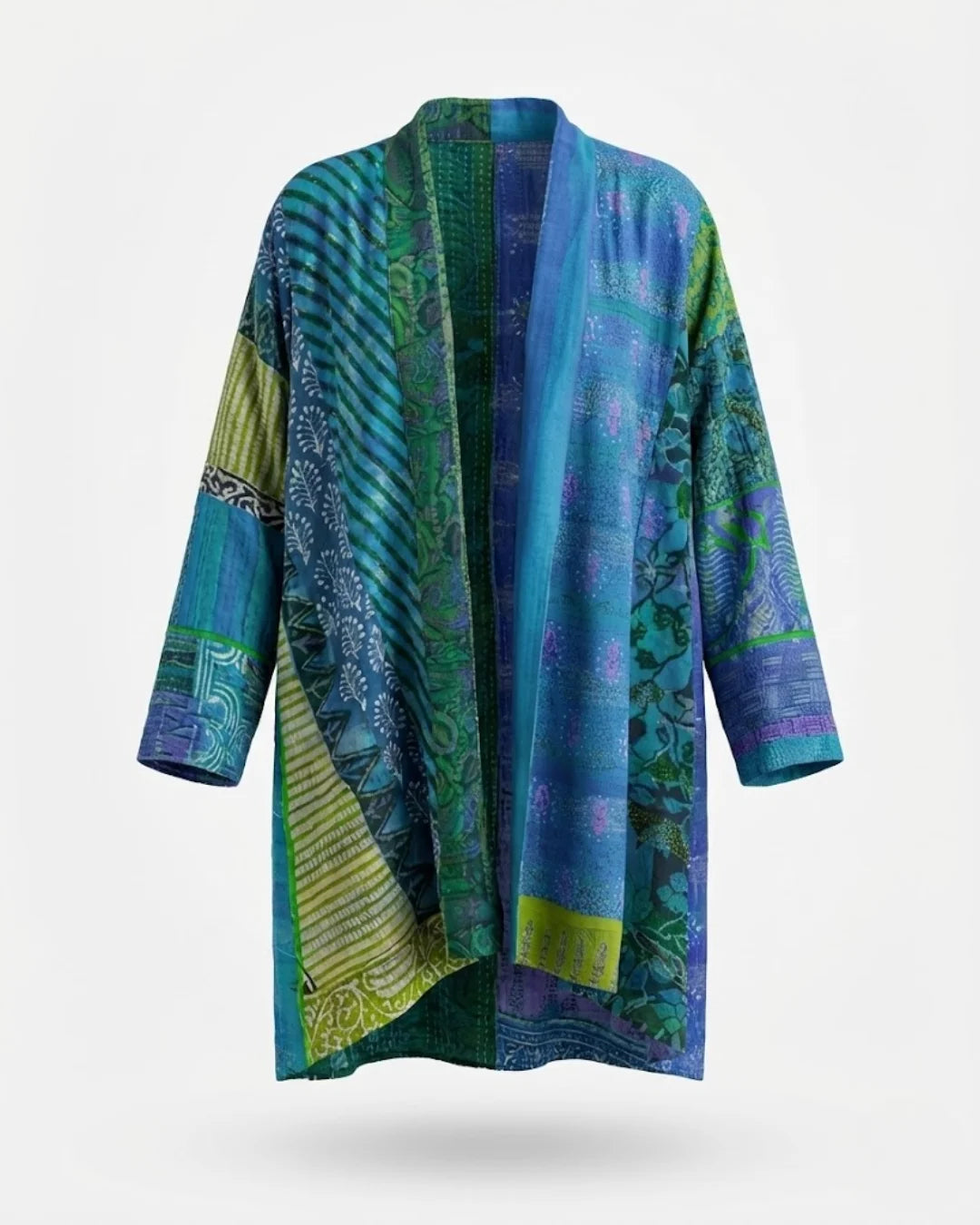 Fabrianne™ | Patchwork Kimono Cardigan