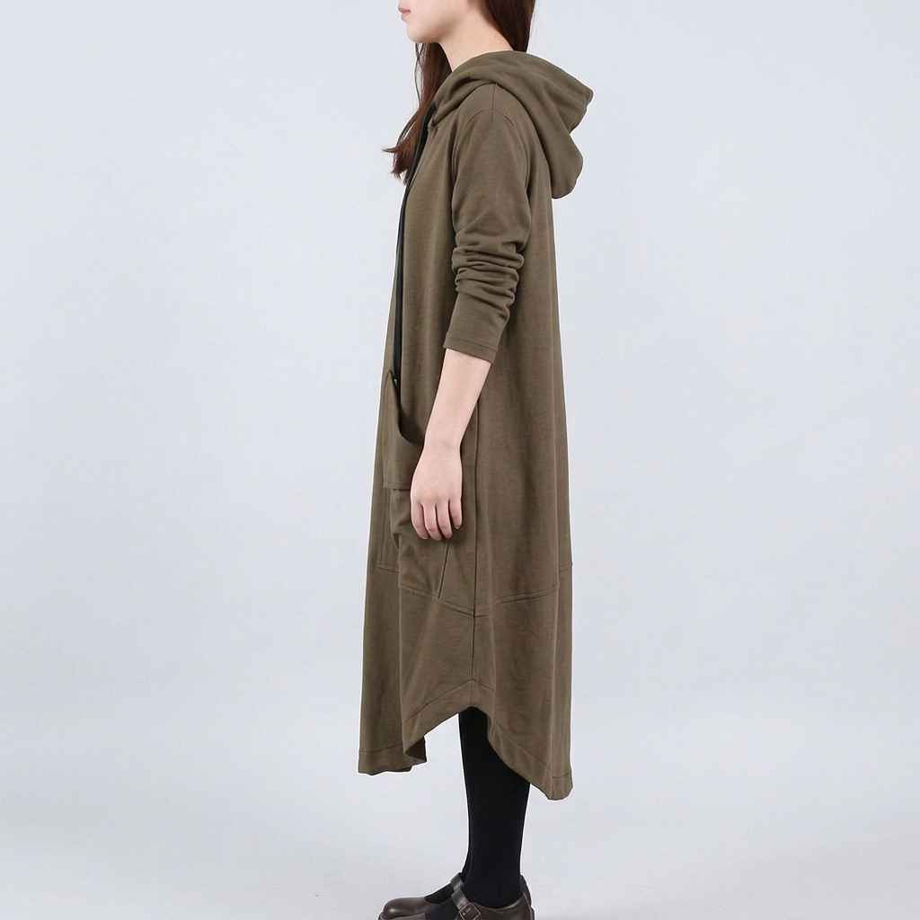 Relaxed Hooded Maxi Dress