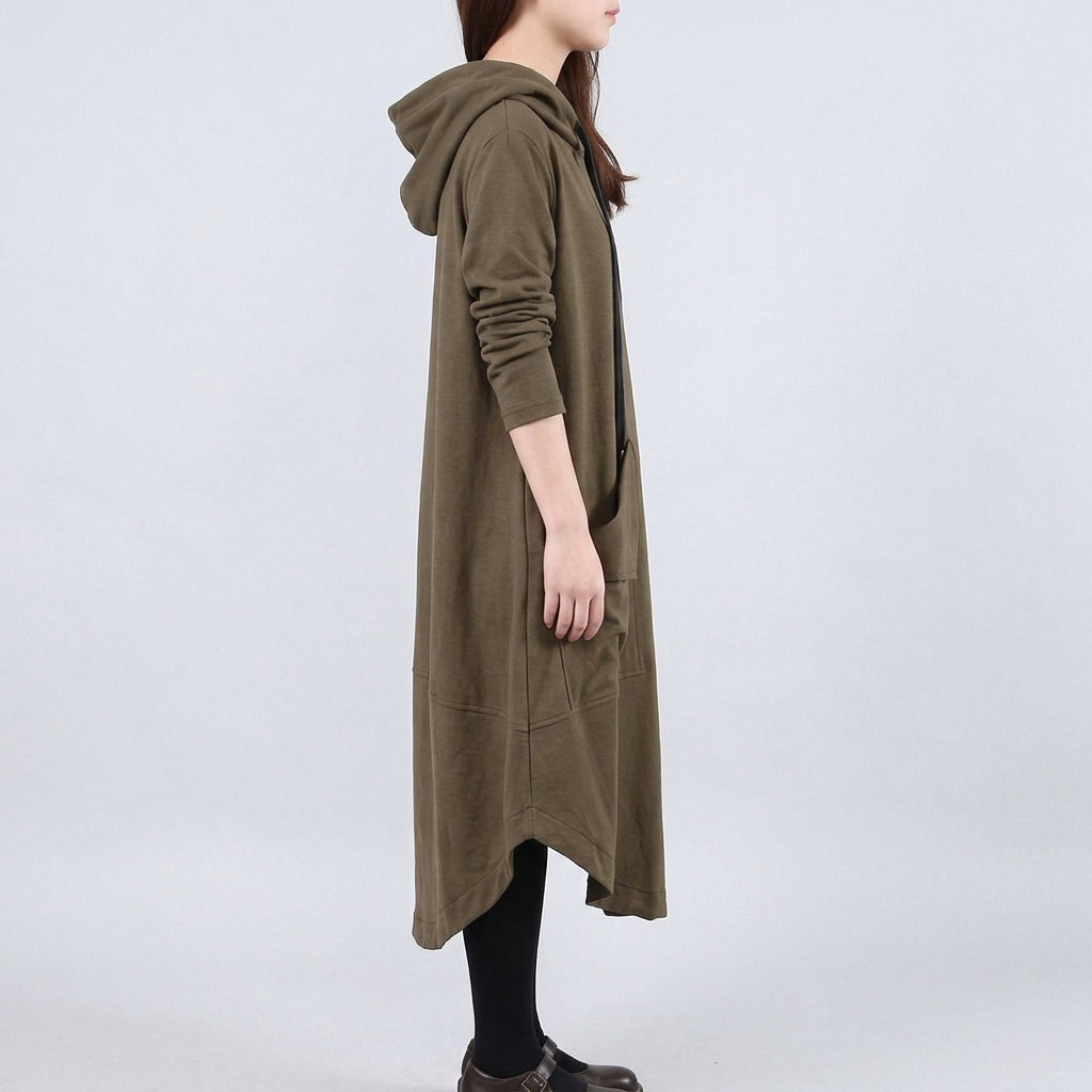 Relaxed Hooded Maxi Dress