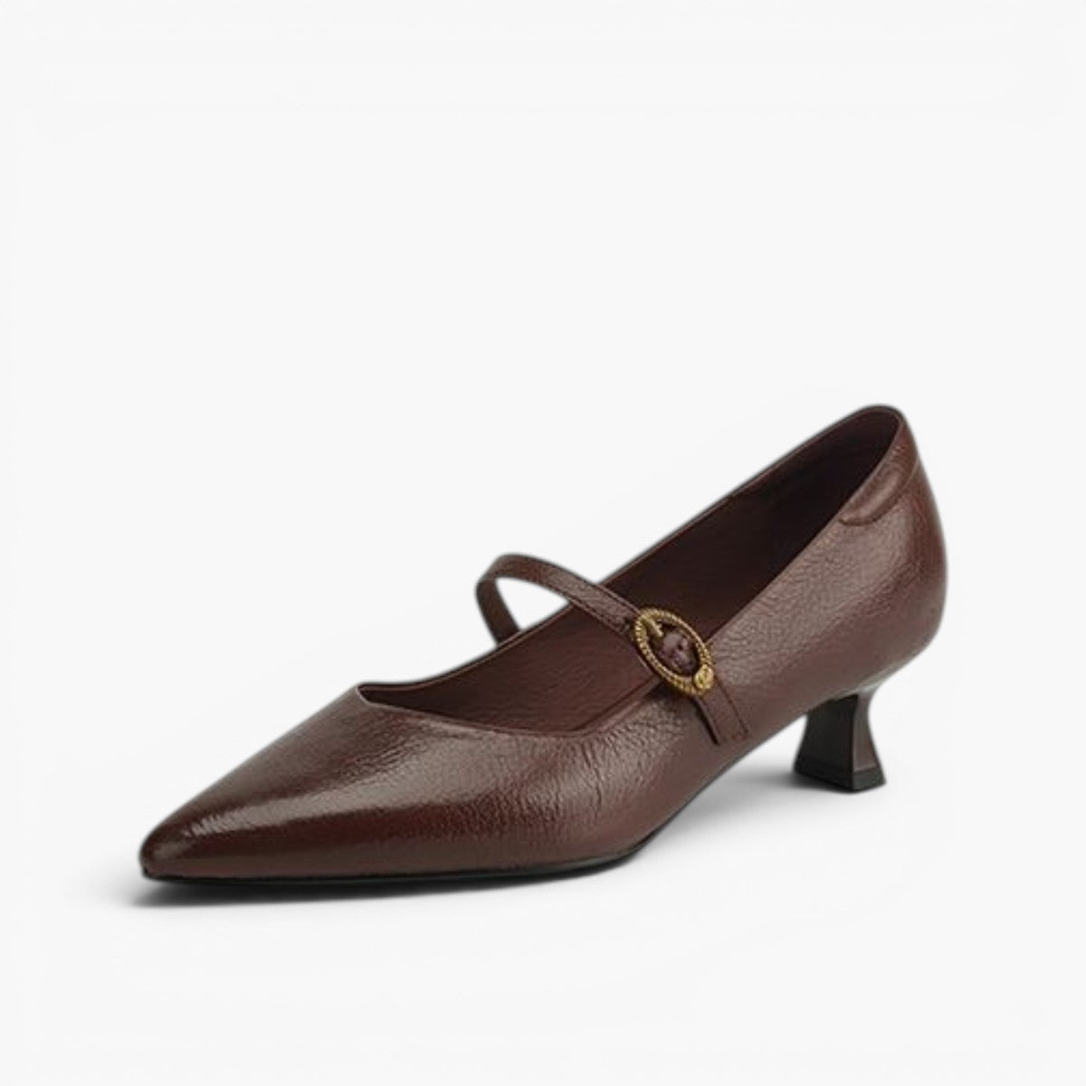 Women's Leather Kitten Heels
