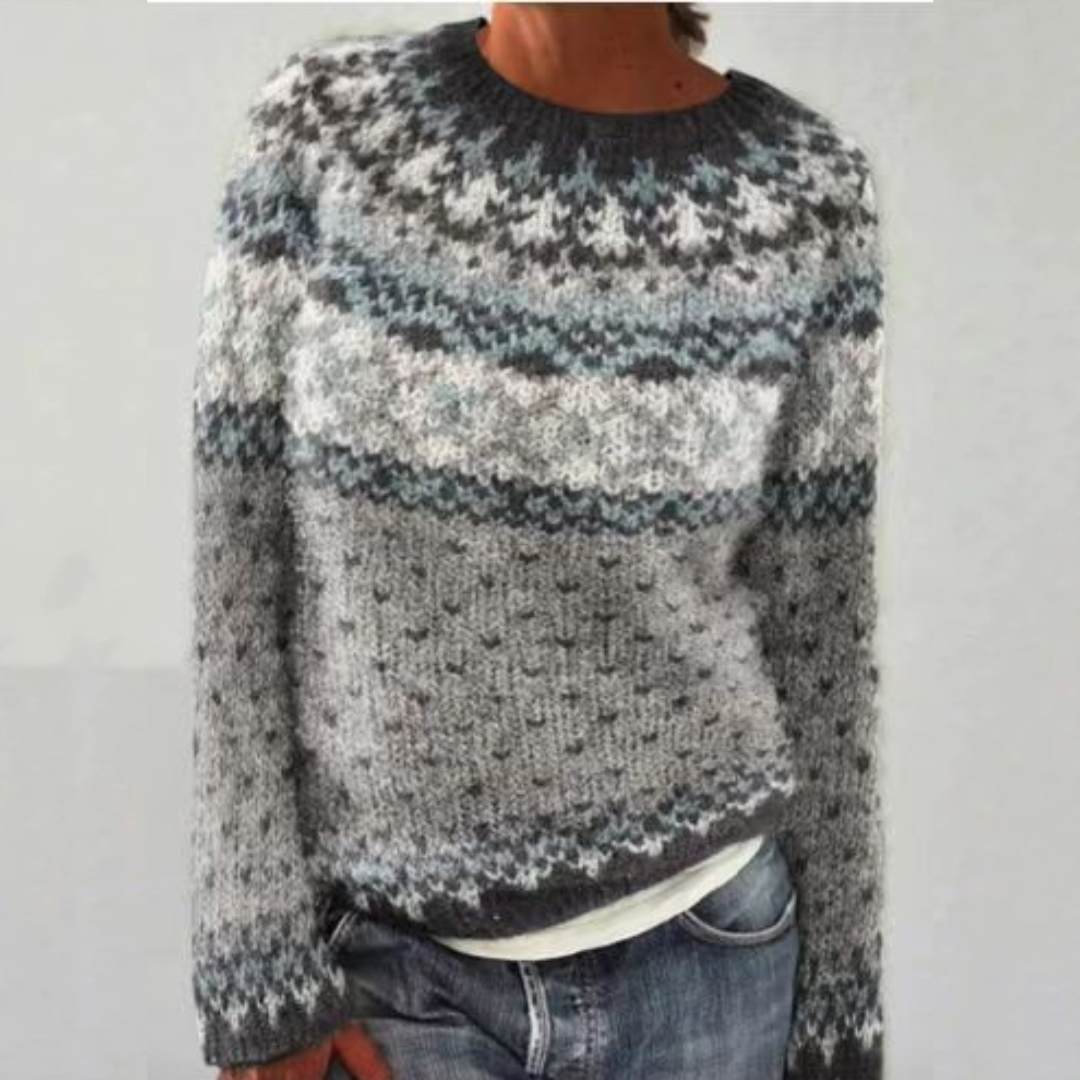 Kesteva™ | Fair Isle Yoke Sweater