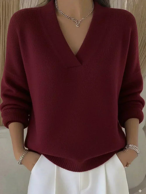 Vivelle™ | Relaxed V-Neck Sweater