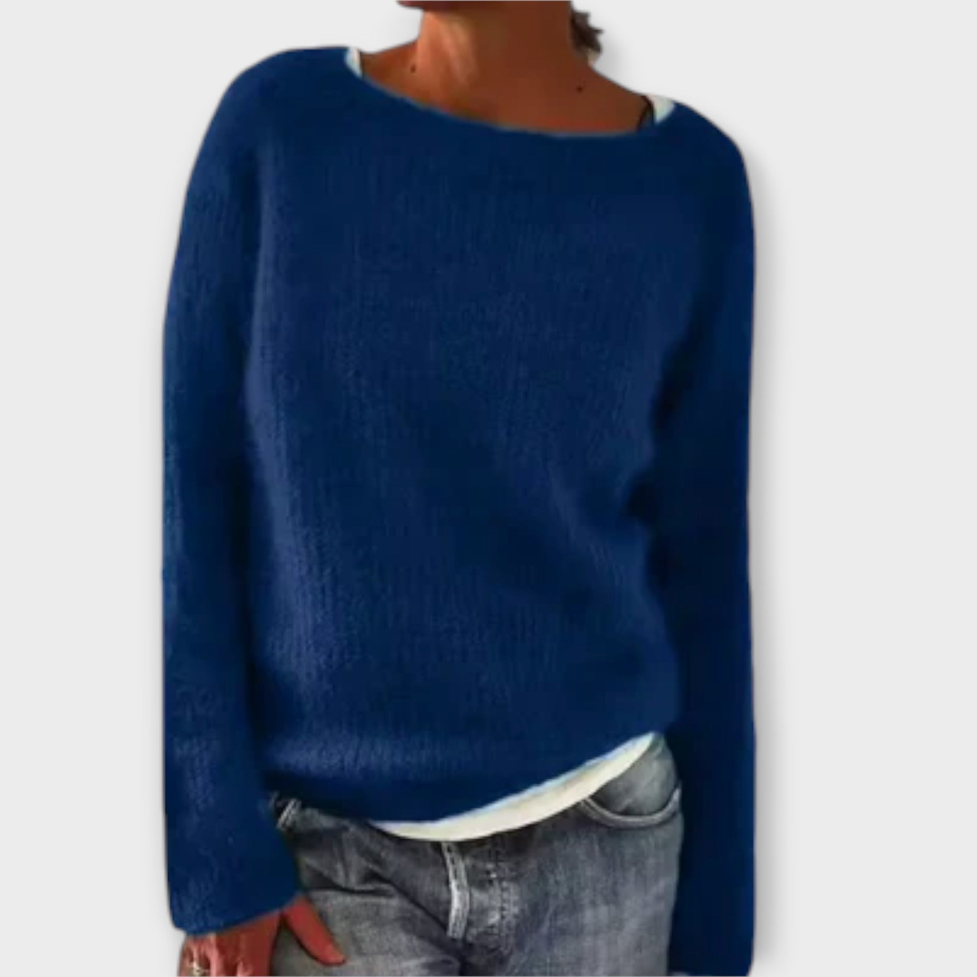 Gwenleigh™ | Relaxed Boat-Neck Pullover Sweater