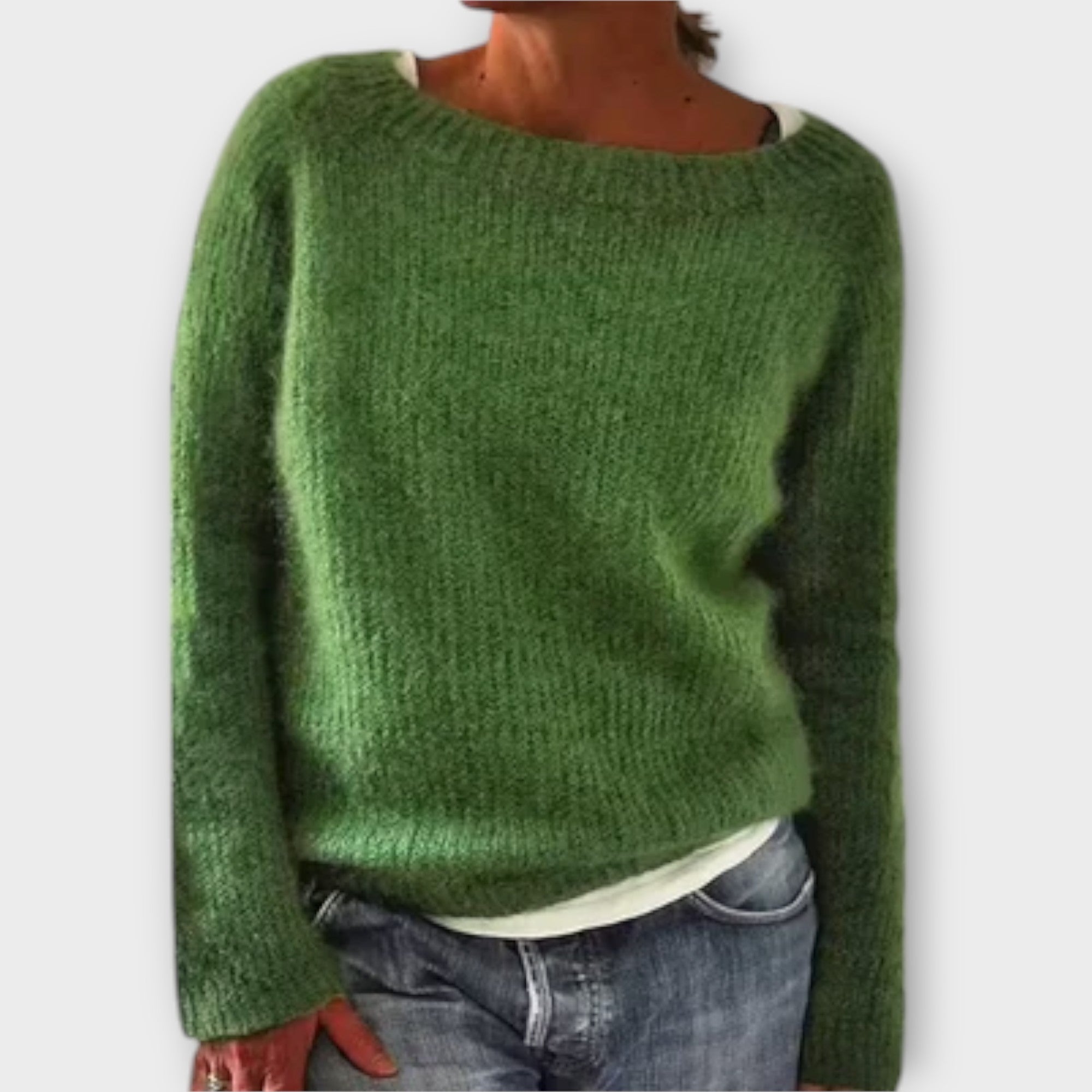 Gwenleigh™ | Relaxed Boat-Neck Pullover Sweater