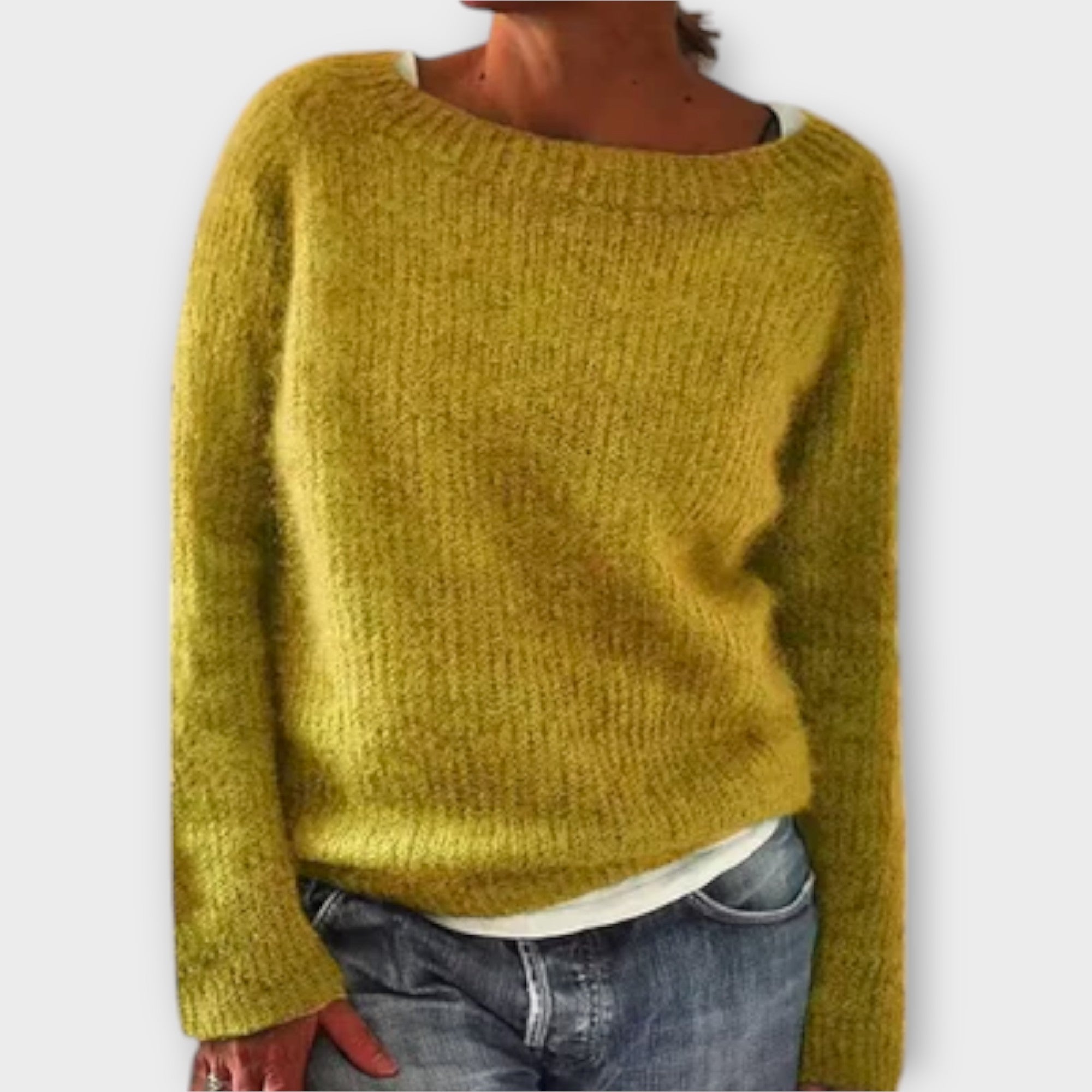 Gwenleigh™ | Relaxed Boat-Neck Pullover Sweater