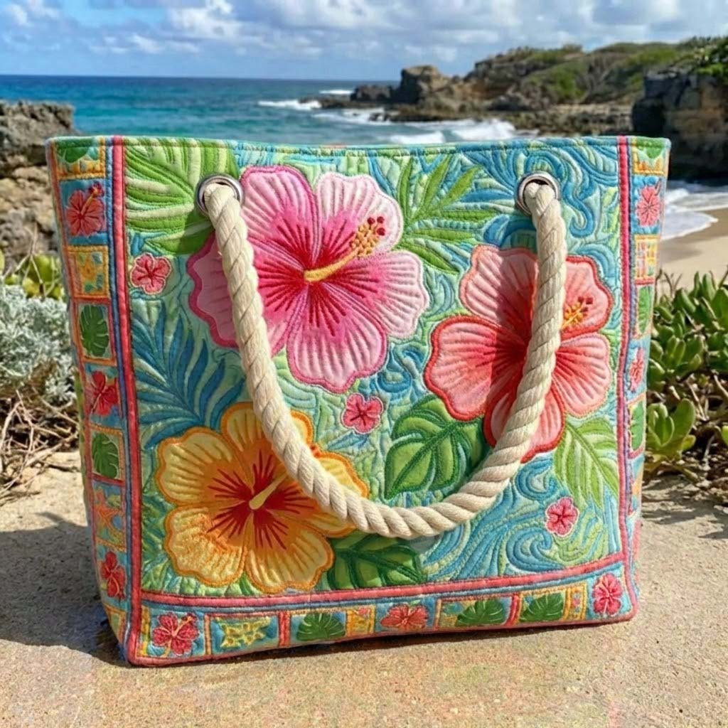 Hibiscove™ | Beach Tote Bag