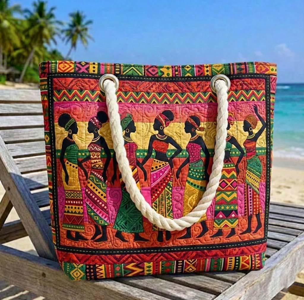 Imara™ | Quilted Beach Tote Bag