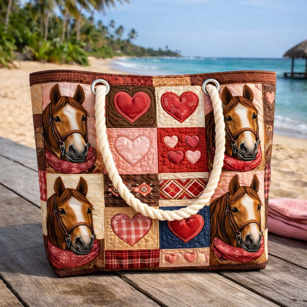 Sunnedell™ | Quilted Beach Bag