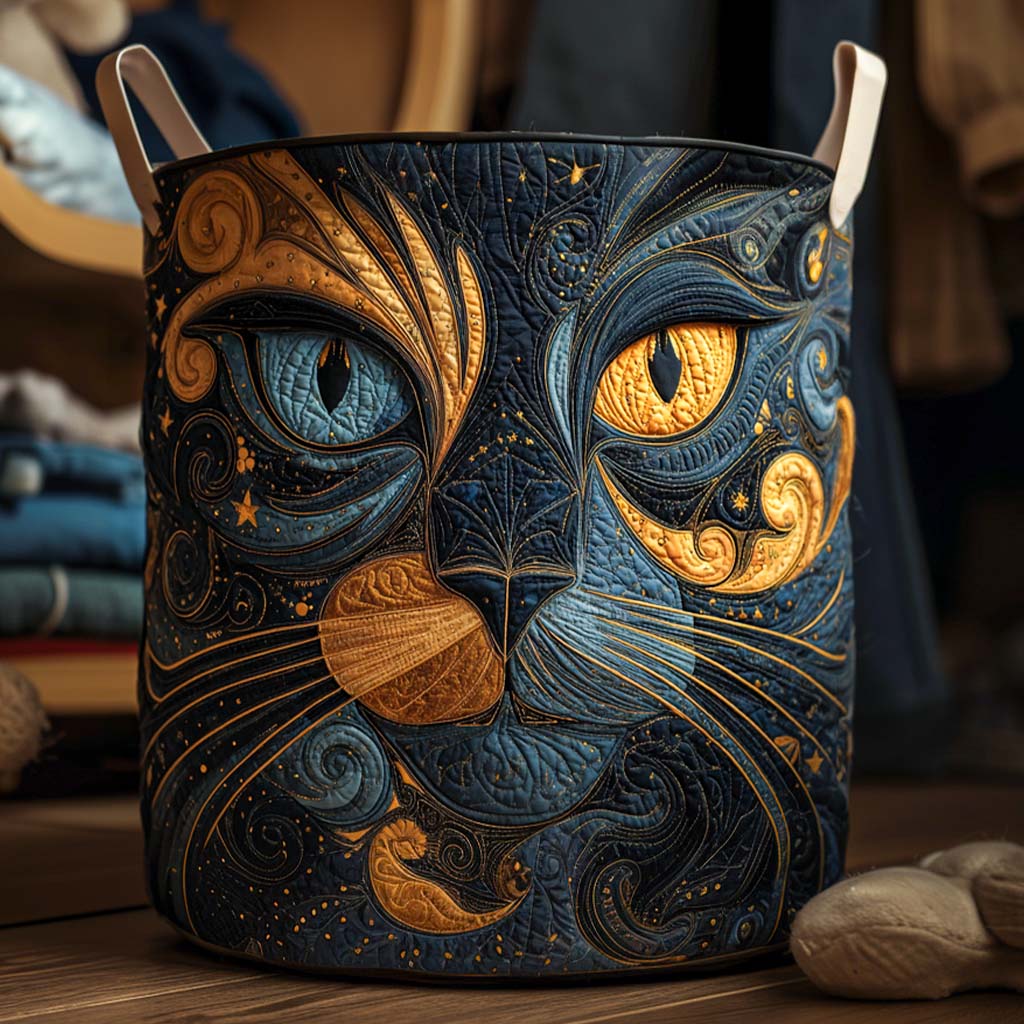 Veloria™ | Galaxy Cat Laundry Basket