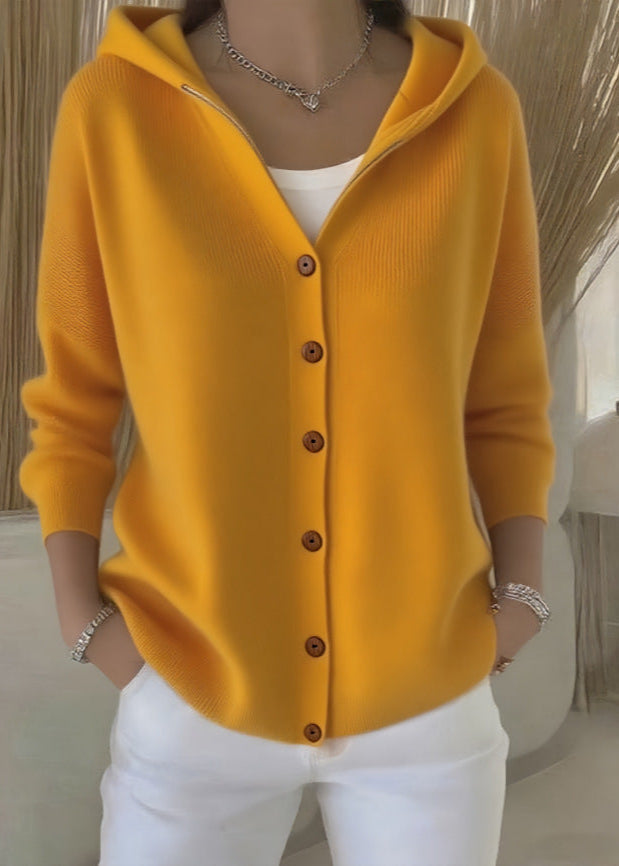 Orvella™ | Hooded Button-Front Cardigan
