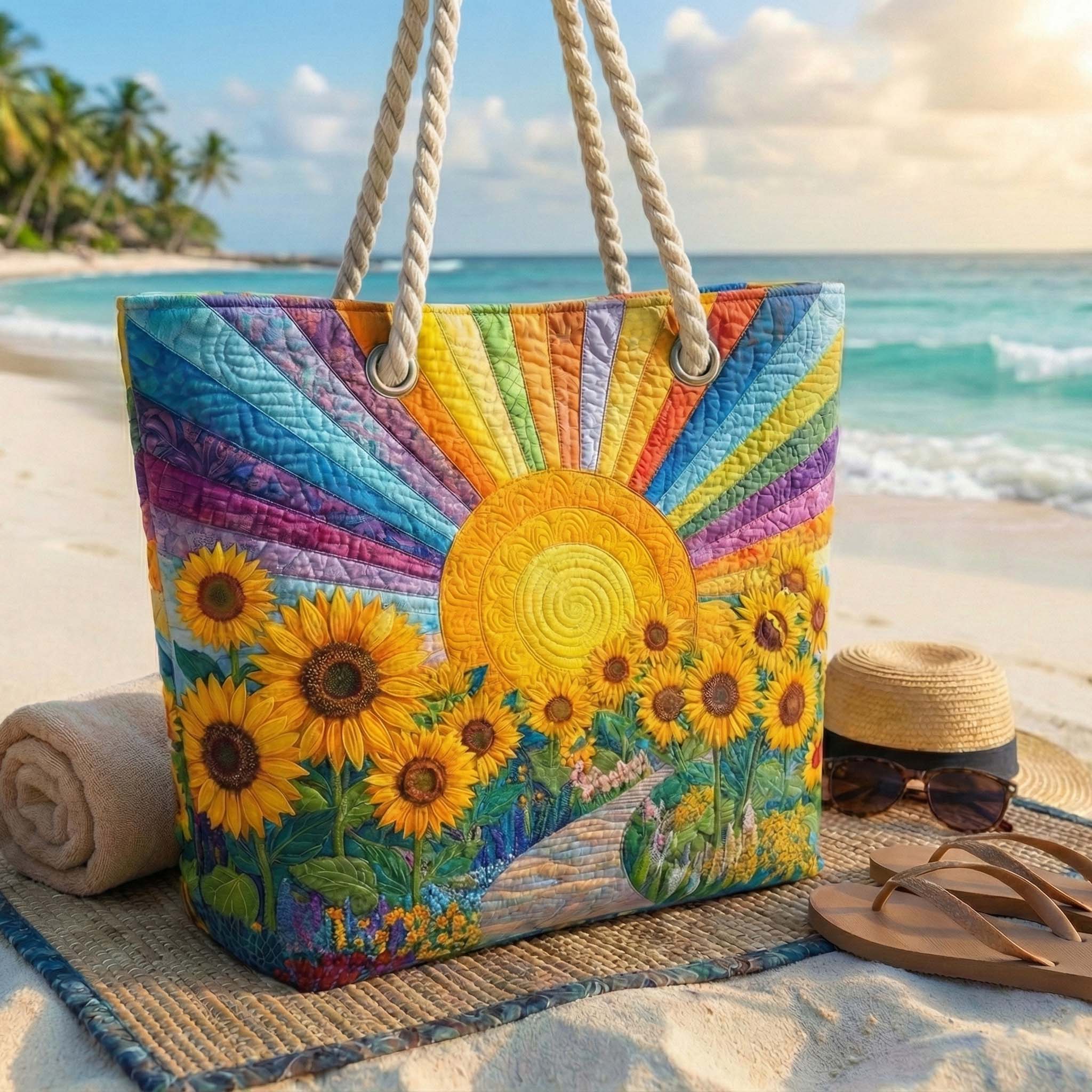 Florianne™ | Quilted Beach Tote Bag