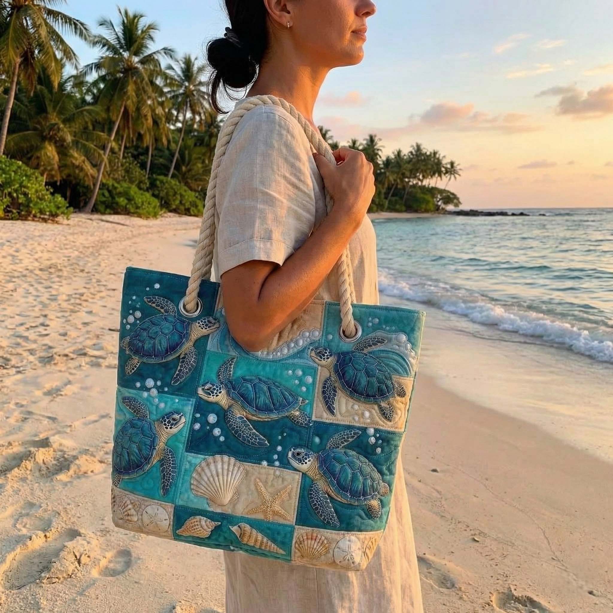 Vexora™ | Quilted Beach Tote