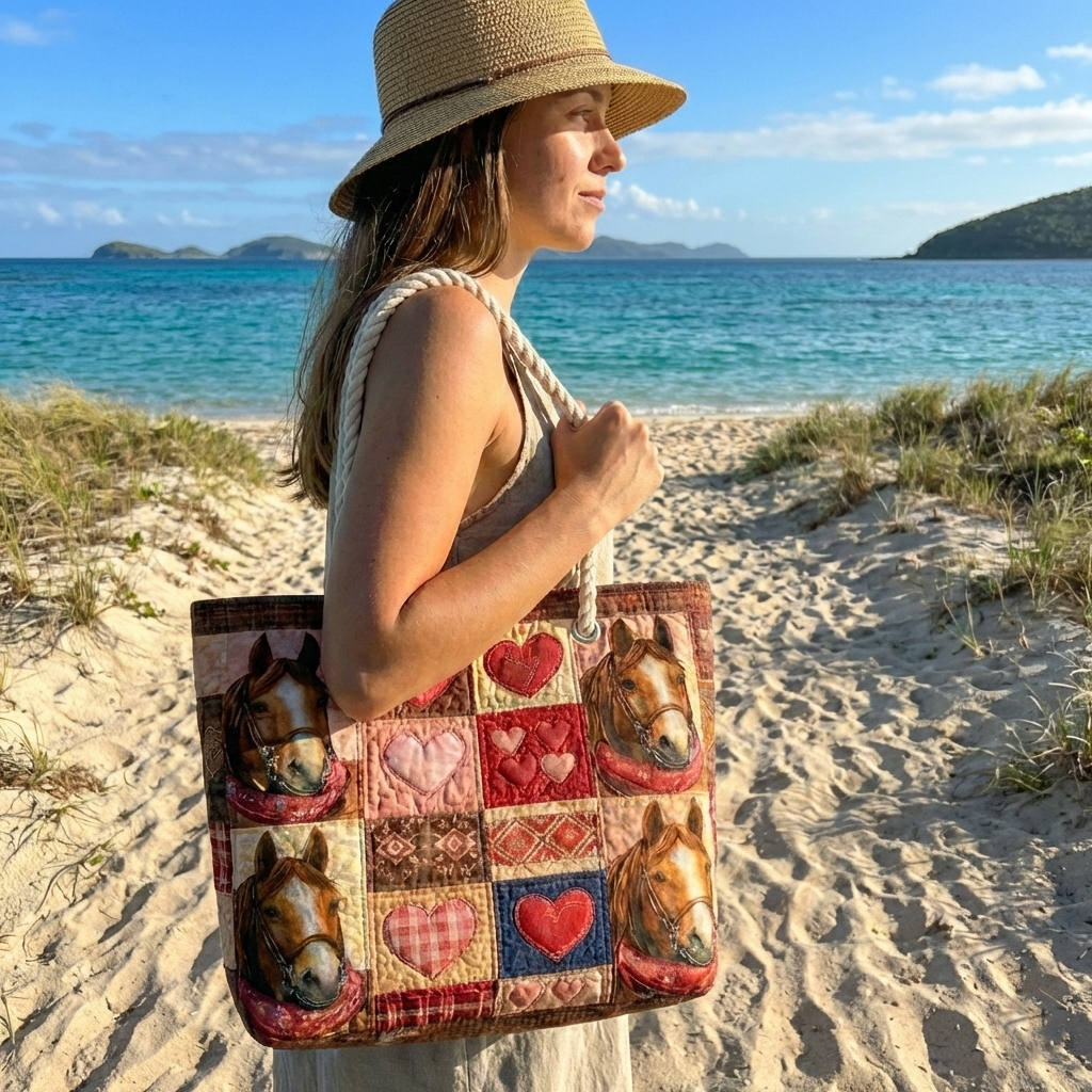 Sunnedell™ | Quilted Beach Bag