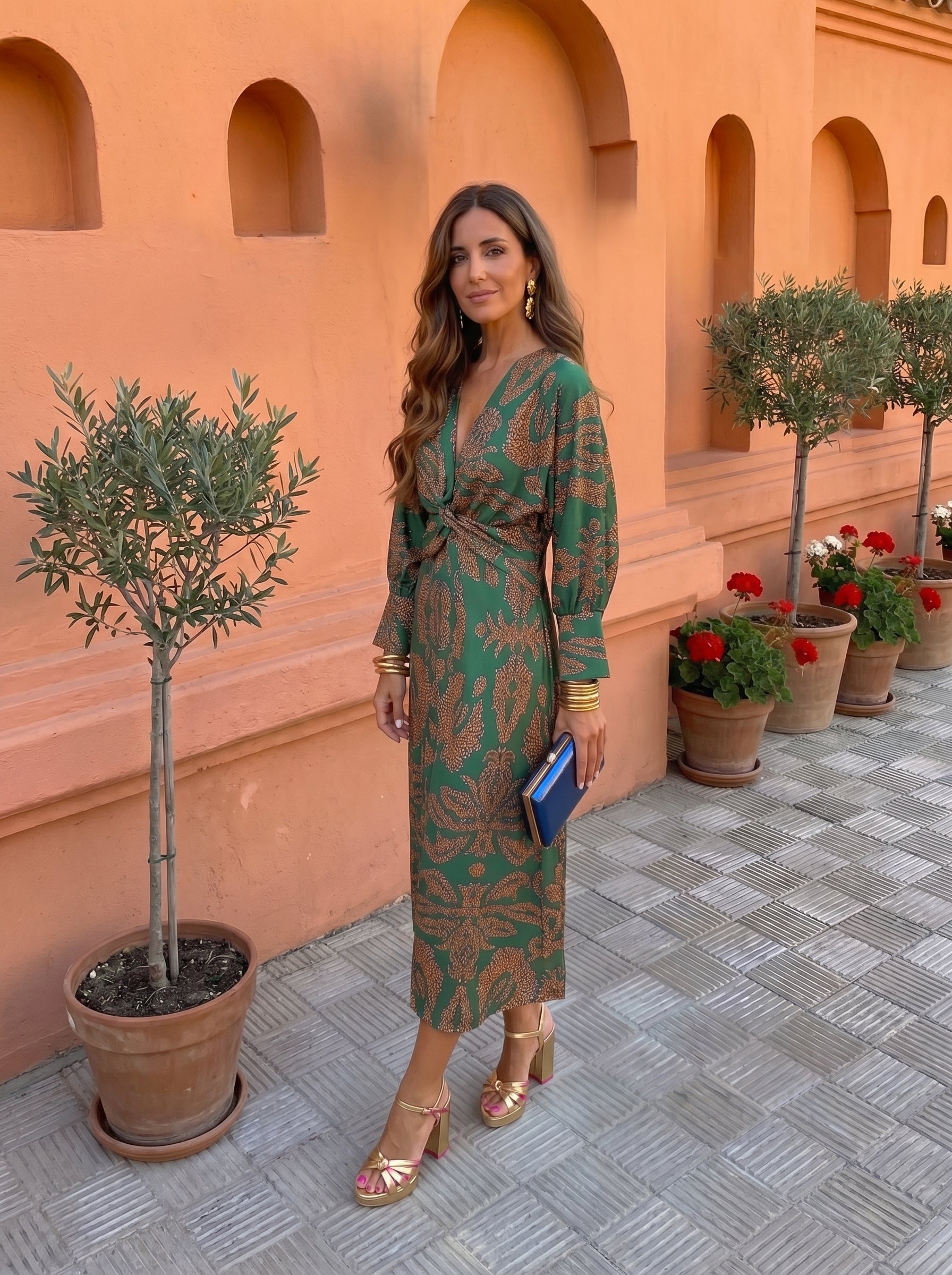 Briseis™ | Printed Midi Dress