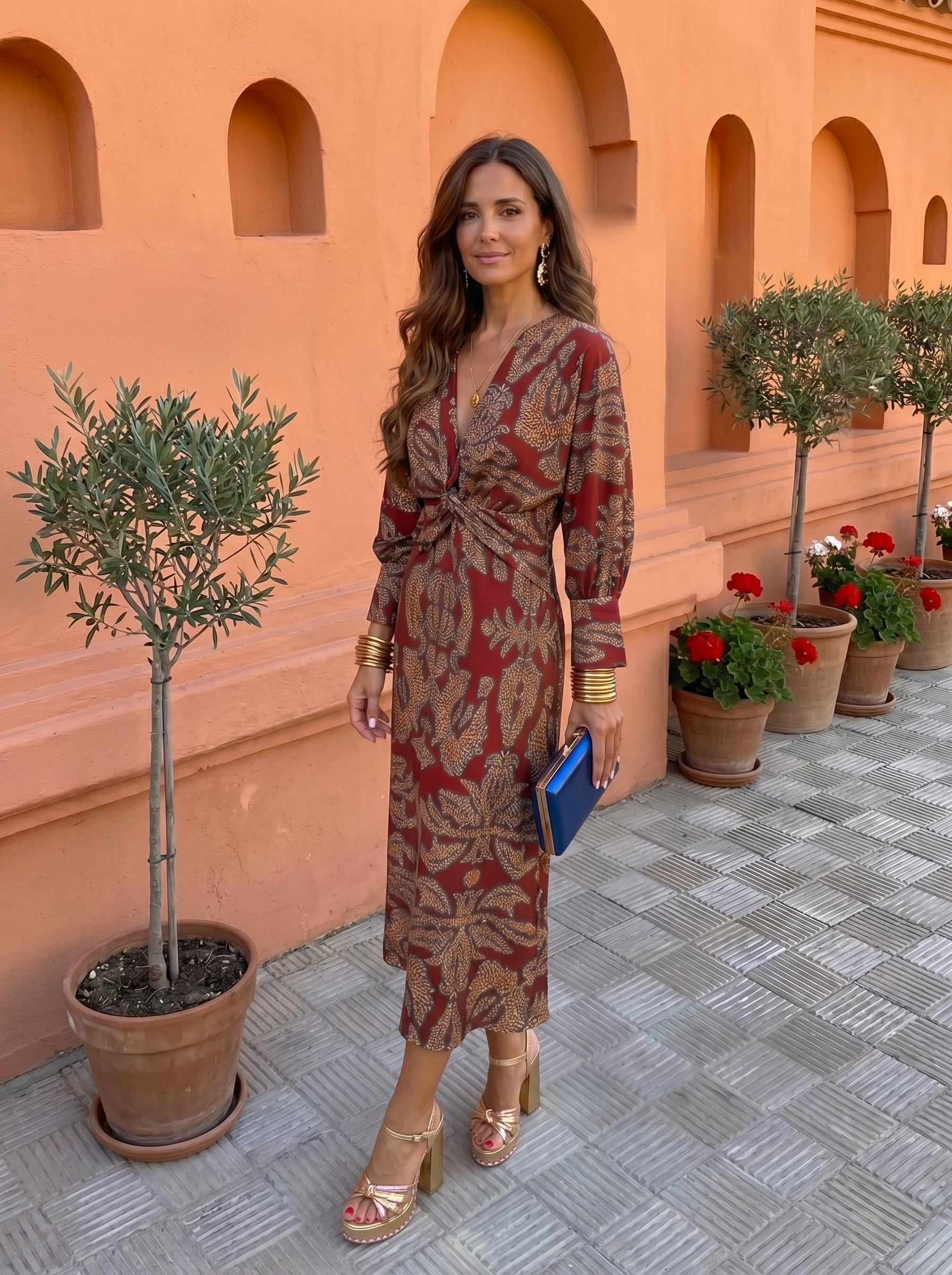 Briseis™ | Printed Midi Dress