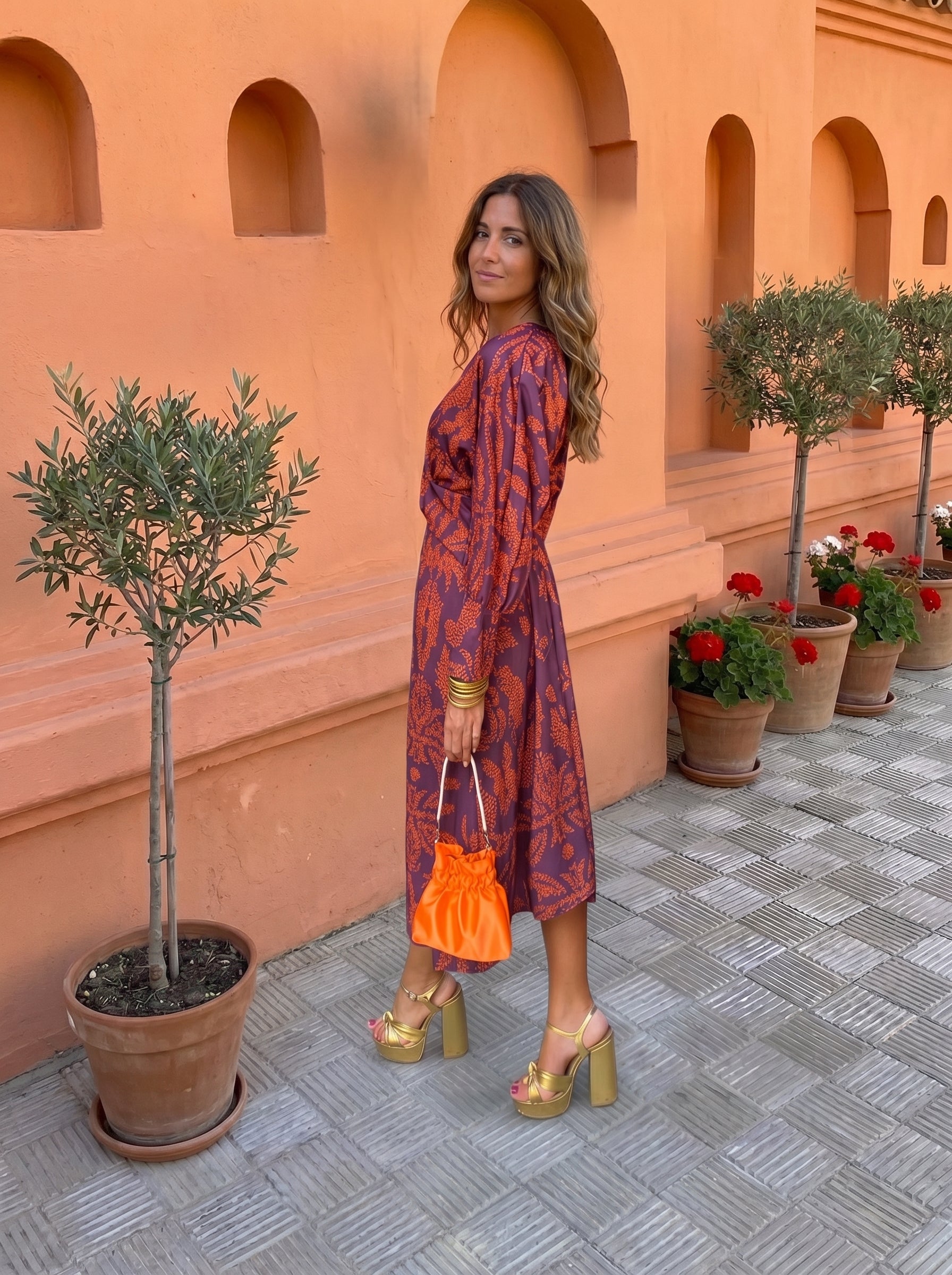 Briseis™ | Printed Midi Dress