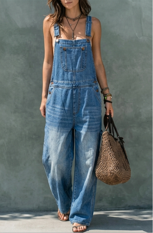 Pernille™ | Wide-Leg Overall Jumpsuit