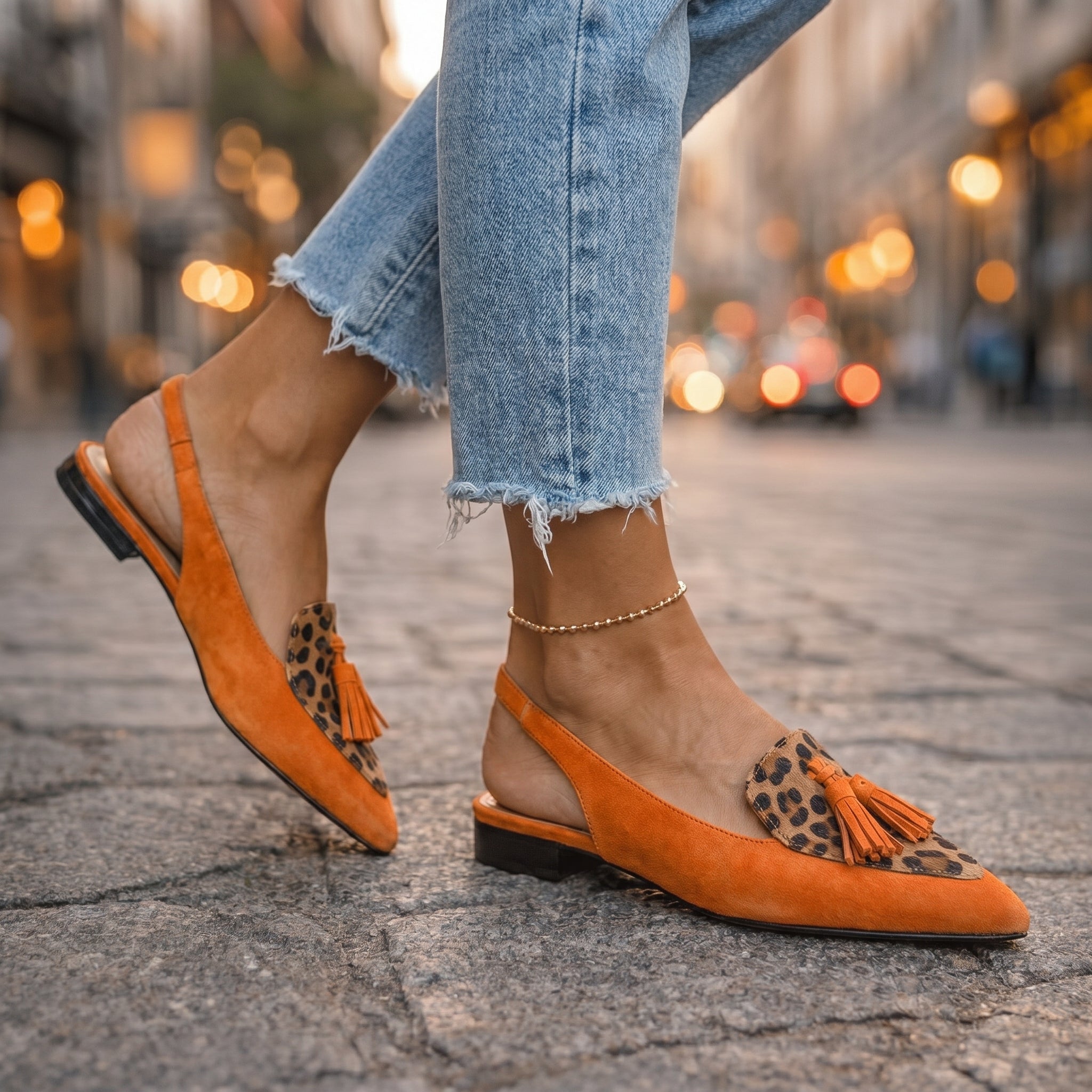 Leonora™ | Slingback Tassel Loafer Flats