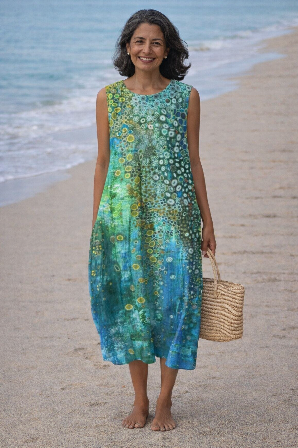 Josephine™ | Midi Dress with Reef Print