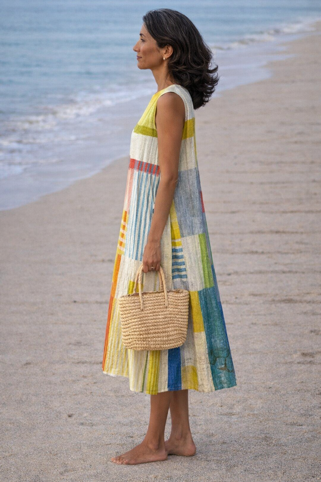 Nolara™ | Geometric Midi Dress
