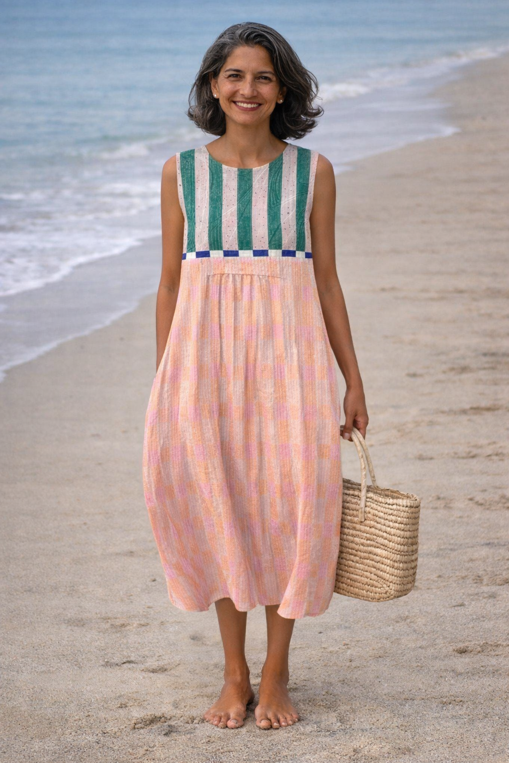 Gisela™ | Pastel Stripe Midi Dress