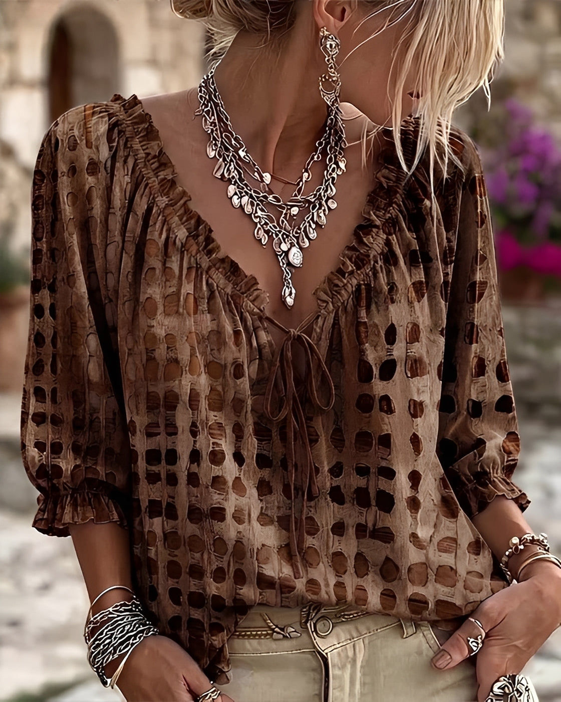 Jovina™ | Polka-Dot Blouse