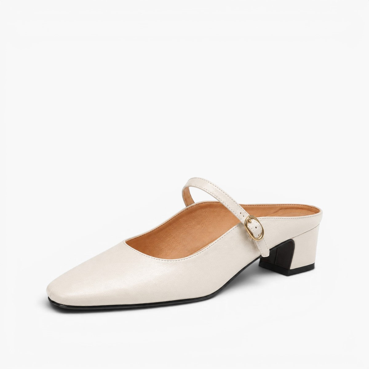 Women's Strap Leather Mules