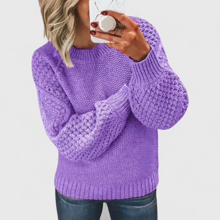 Dianne | Casual Crew Neck Winter Knit Sweater