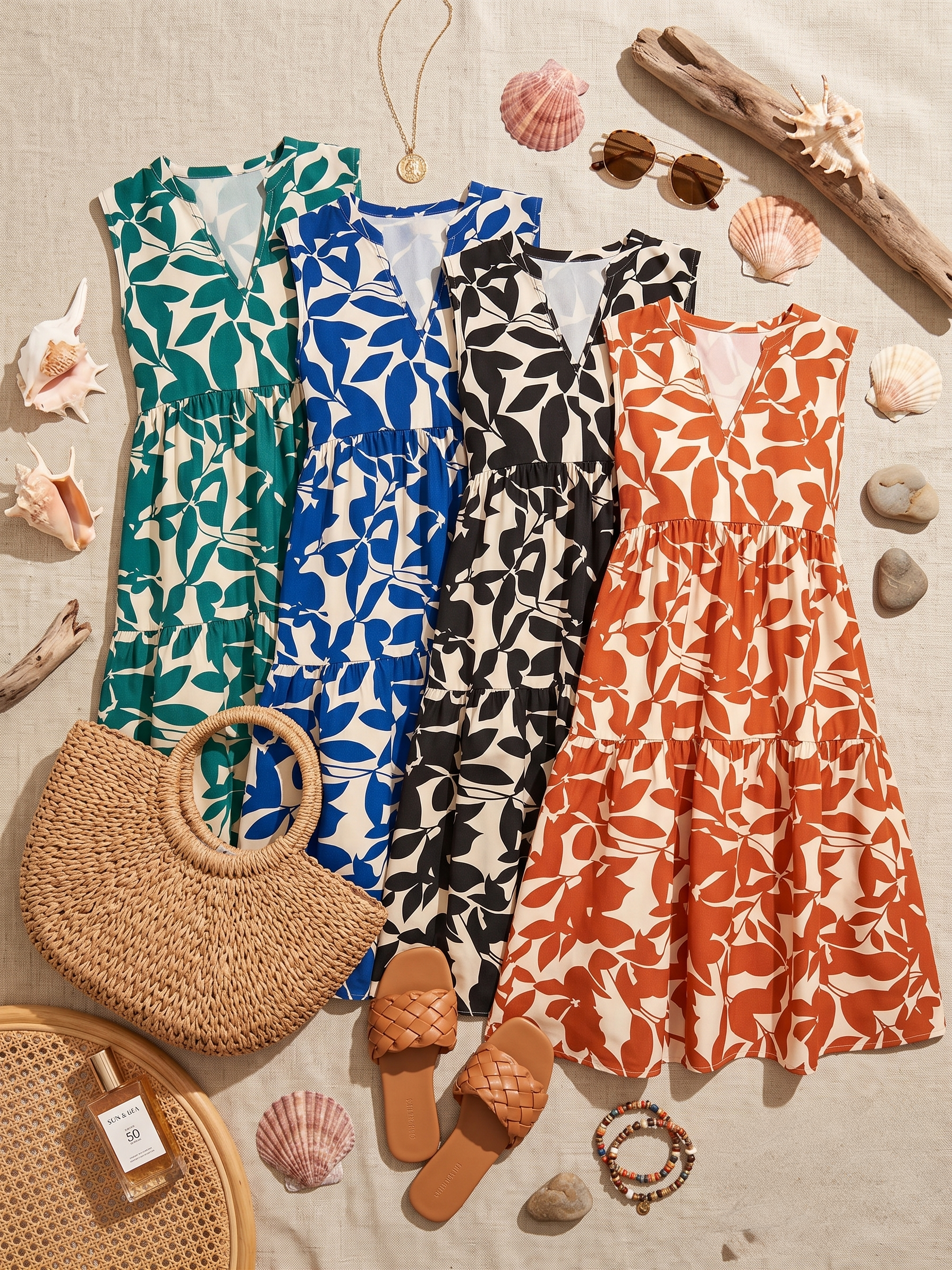 Velora™ | Flowy Midi Dress