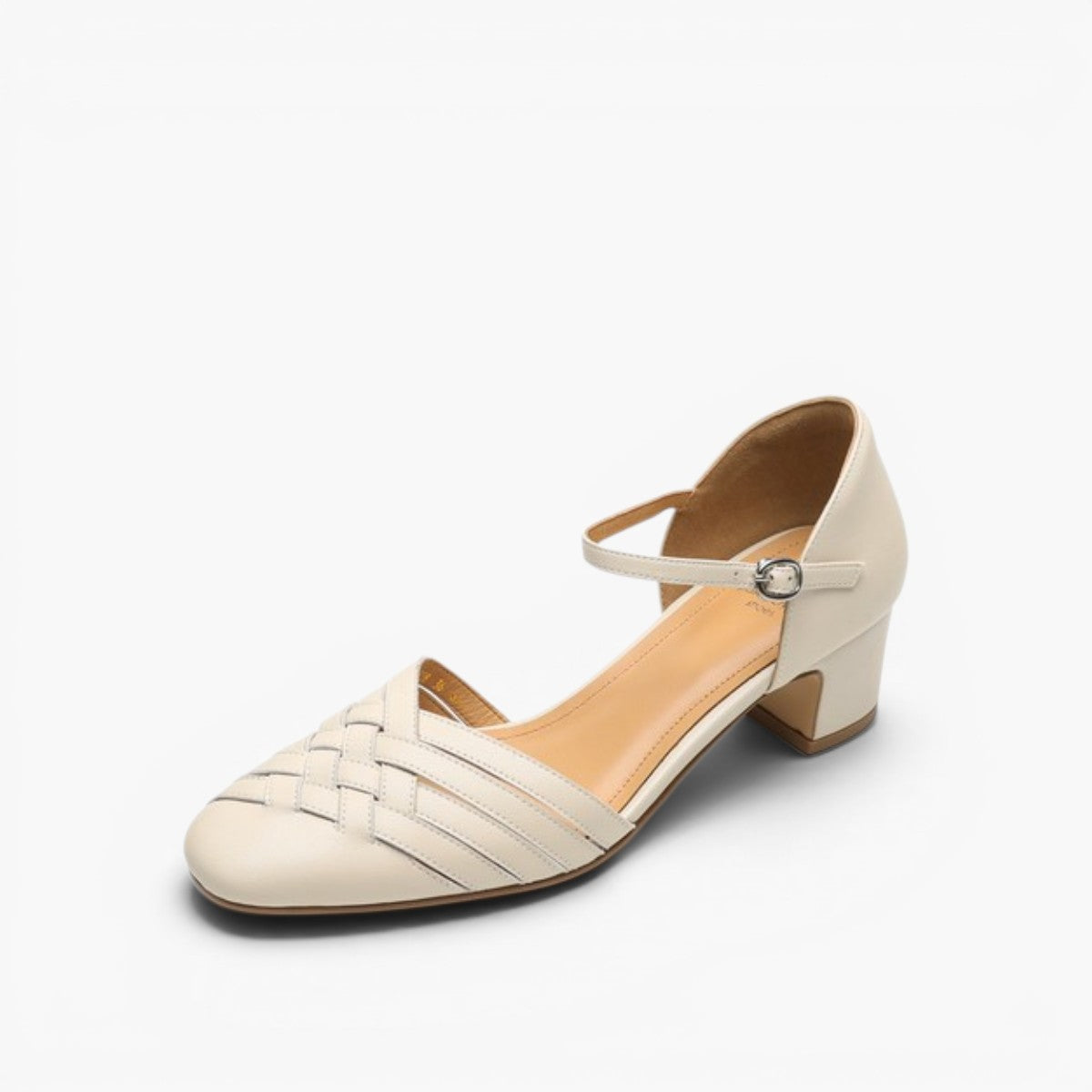 Women's Woven Leather Heels