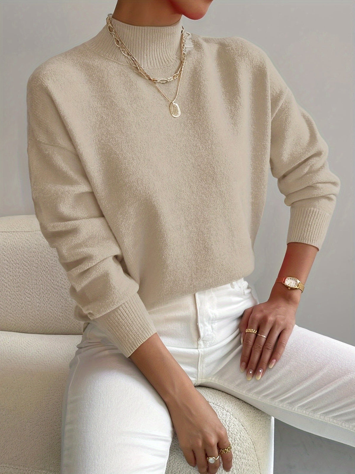 Harper | Soft Mock-Neck Sweater