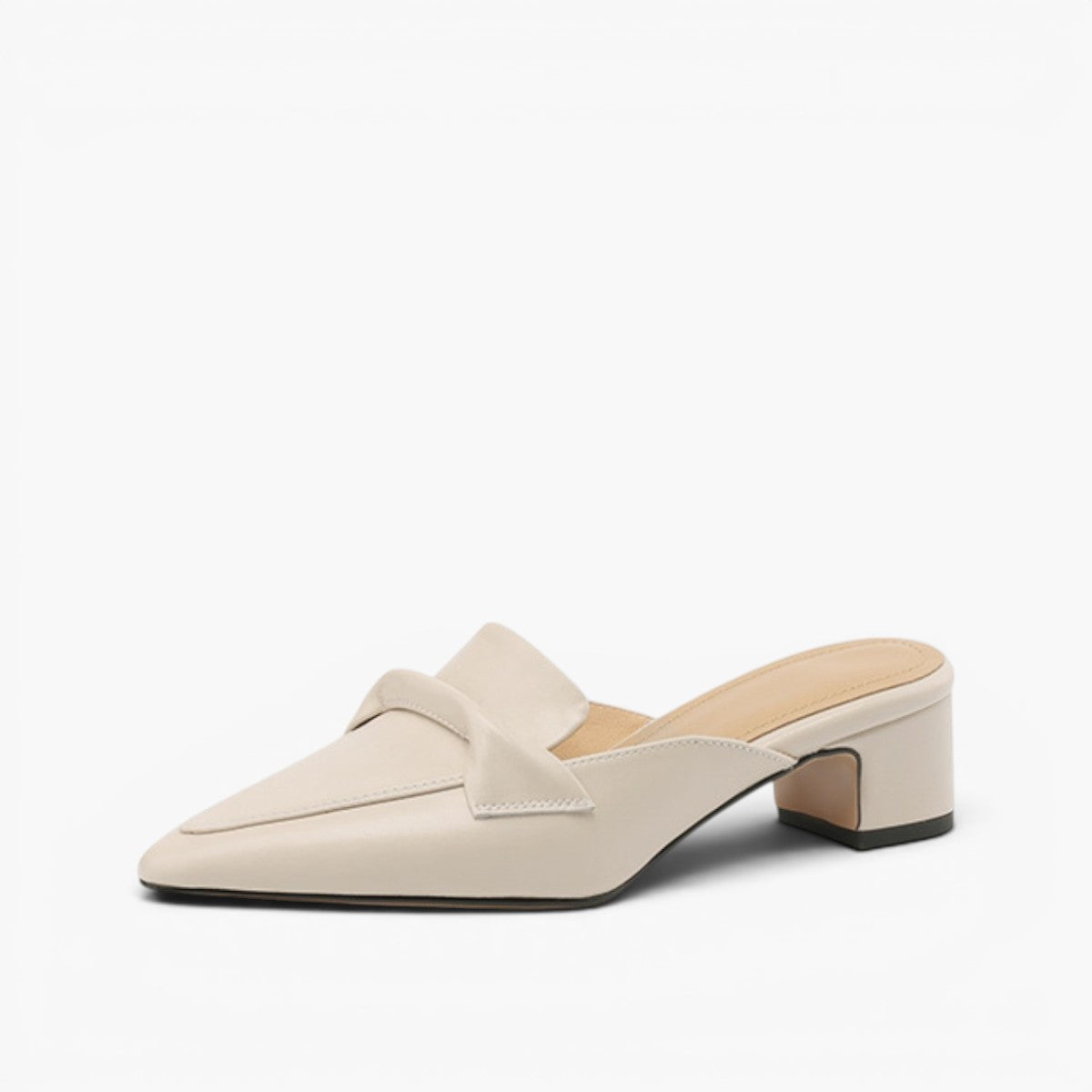 Women's Pointed Leather Mules