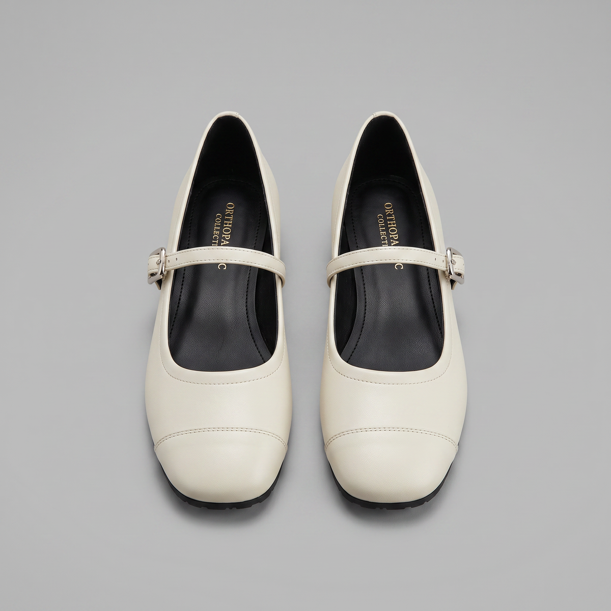 Orthopaedic Classic Low-Heel Mary Jane Shoes
