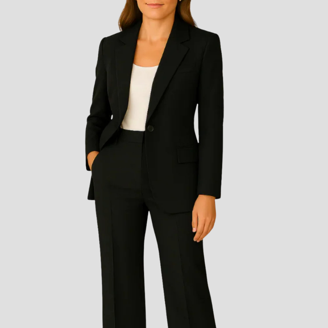 Clarette™ | Two-Piece Tailored Suit with Blazer and Trousers