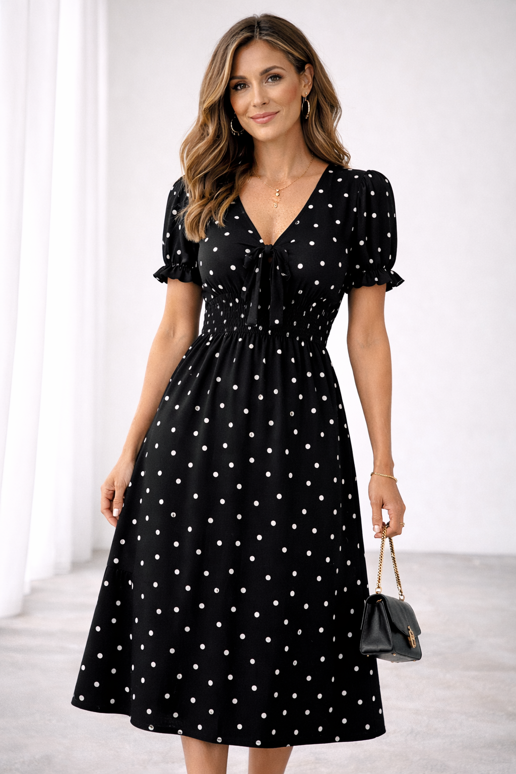 Mirella™ | Elegant Midi Dress