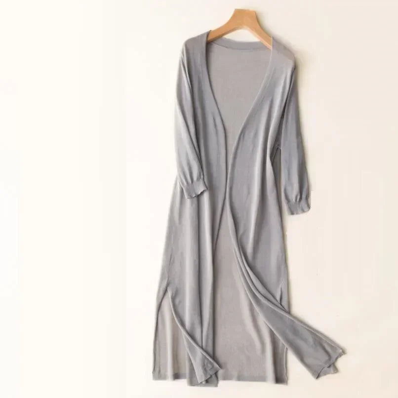 Carlene™ | Long Open-Front Cardigan