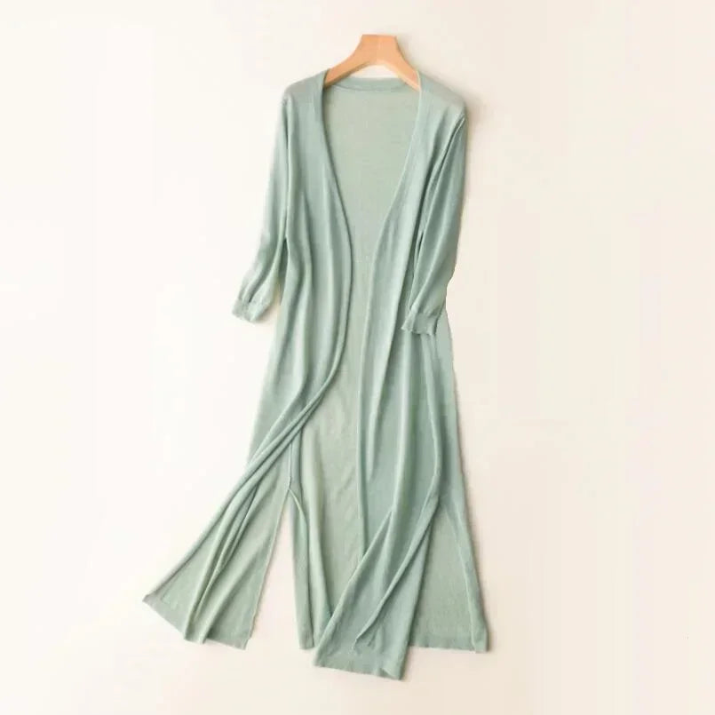 Carlene™ | Long Open-Front Cardigan