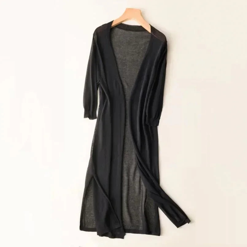 Carlene™ | Long Open-Front Cardigan