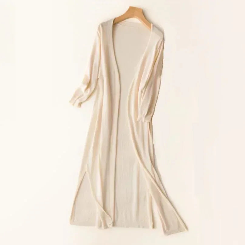Carlene™ | Long Open-Front Cardigan