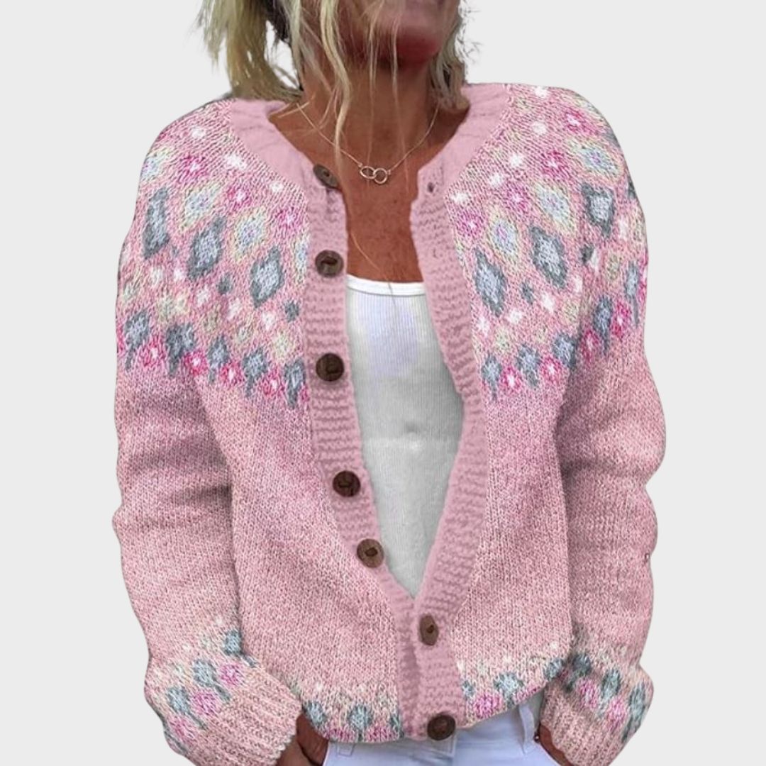 Marisette™ | Loose Fitting Cardigan with Print