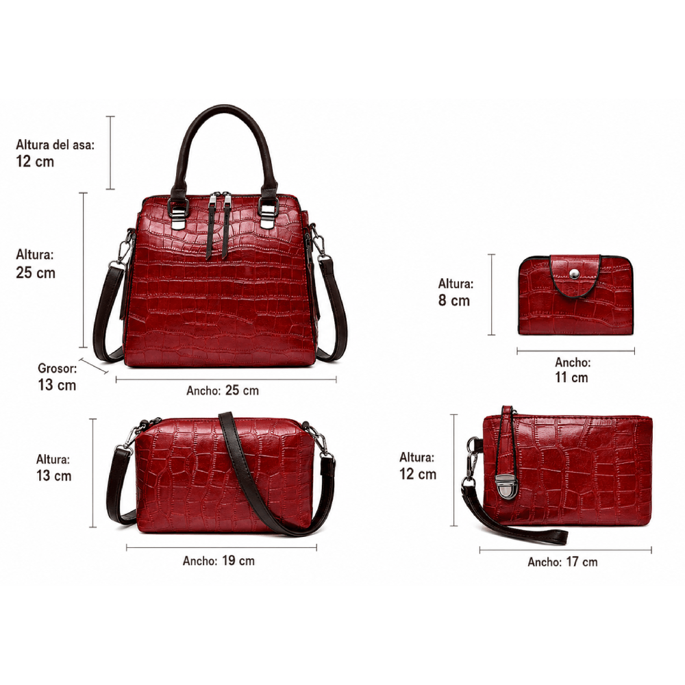 Evanthea™ | Four-Piece Handbag Set