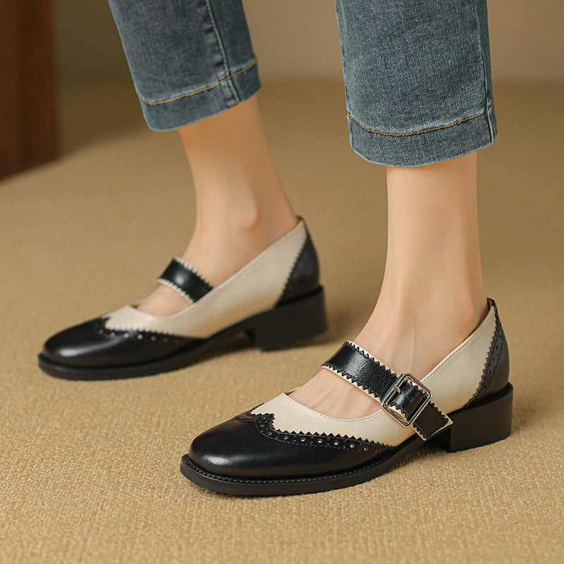 Women's Leather Mary Janes