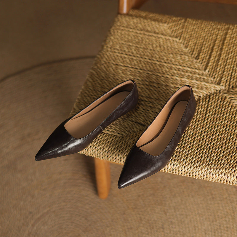 Women's Lambskin Leather Flats