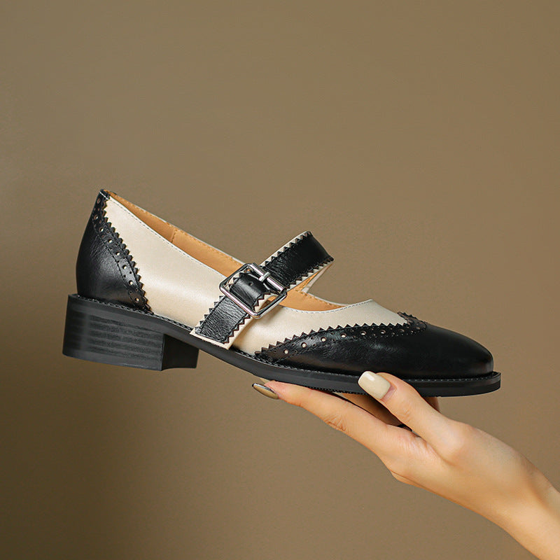 Women's Leather Mary Janes