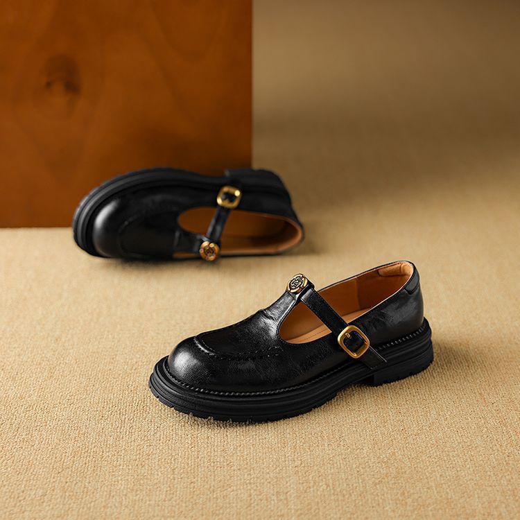 Women's Leather Mary Janes