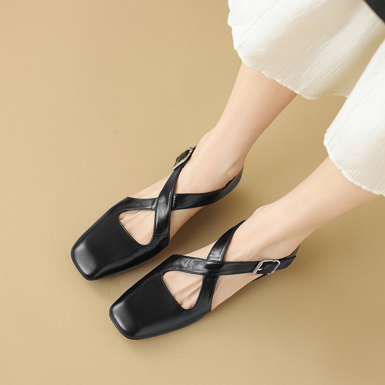 Women's D'Orsay Leather Heels