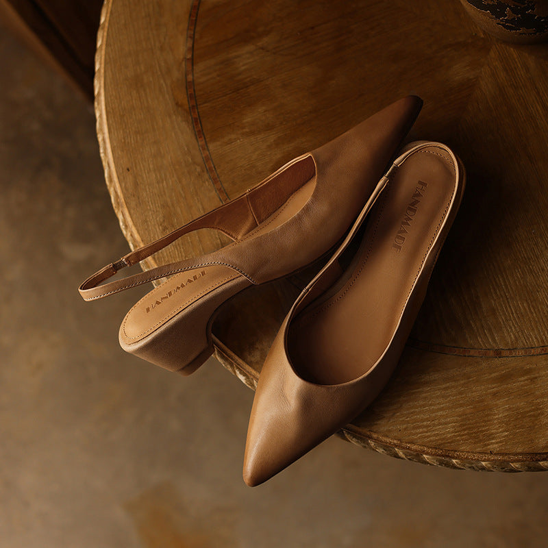 Women's Sculpt Leather Heels