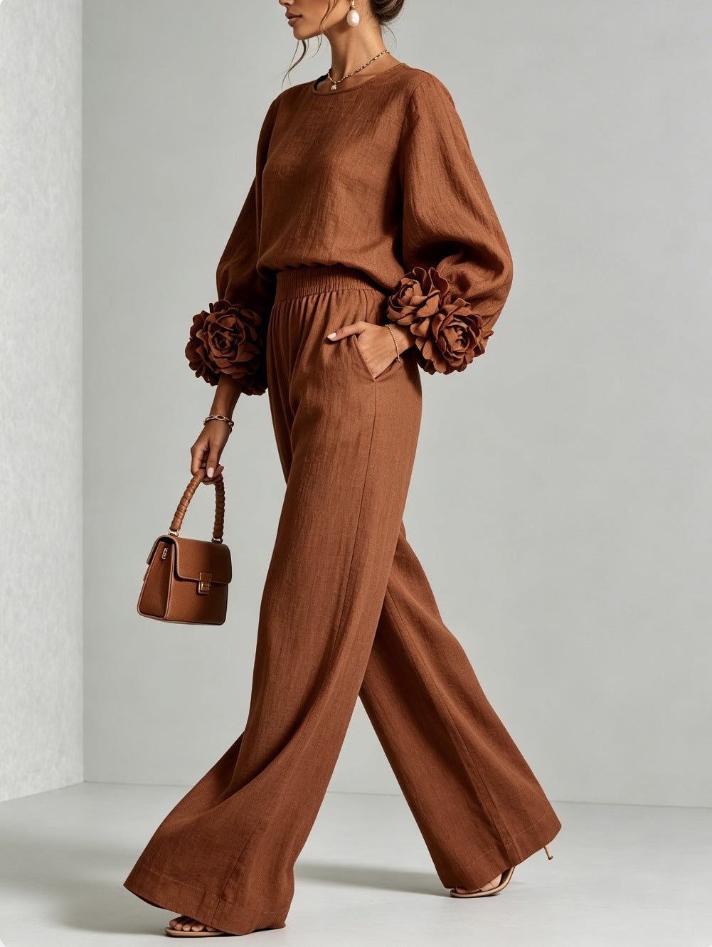 Nicolinda™ | Floral Cuff Two-Piece Set